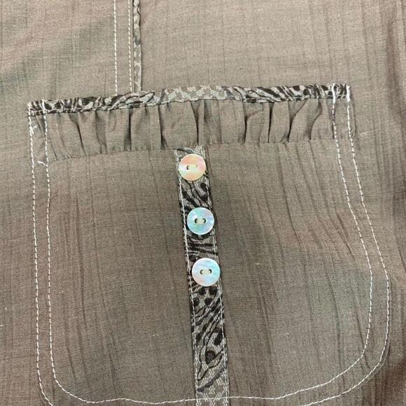 Marie Claire Womens Brown Evening Jacket Mother Of Pearl Buttons Size Large​​ - Picture 5 of 10